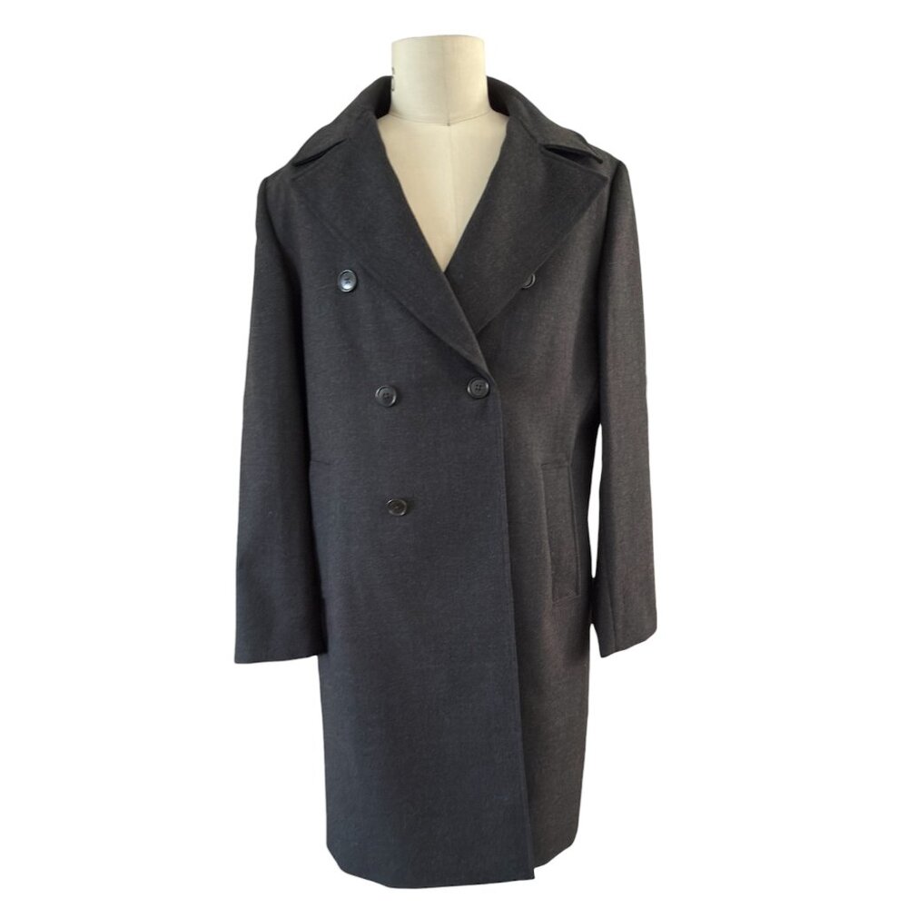 Club‎ Monaco Men's Winter Wool Coat, Black, Size 42